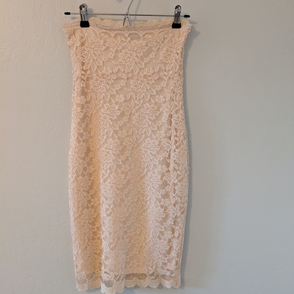 ASOS Bandeau Lace Dress Size 4